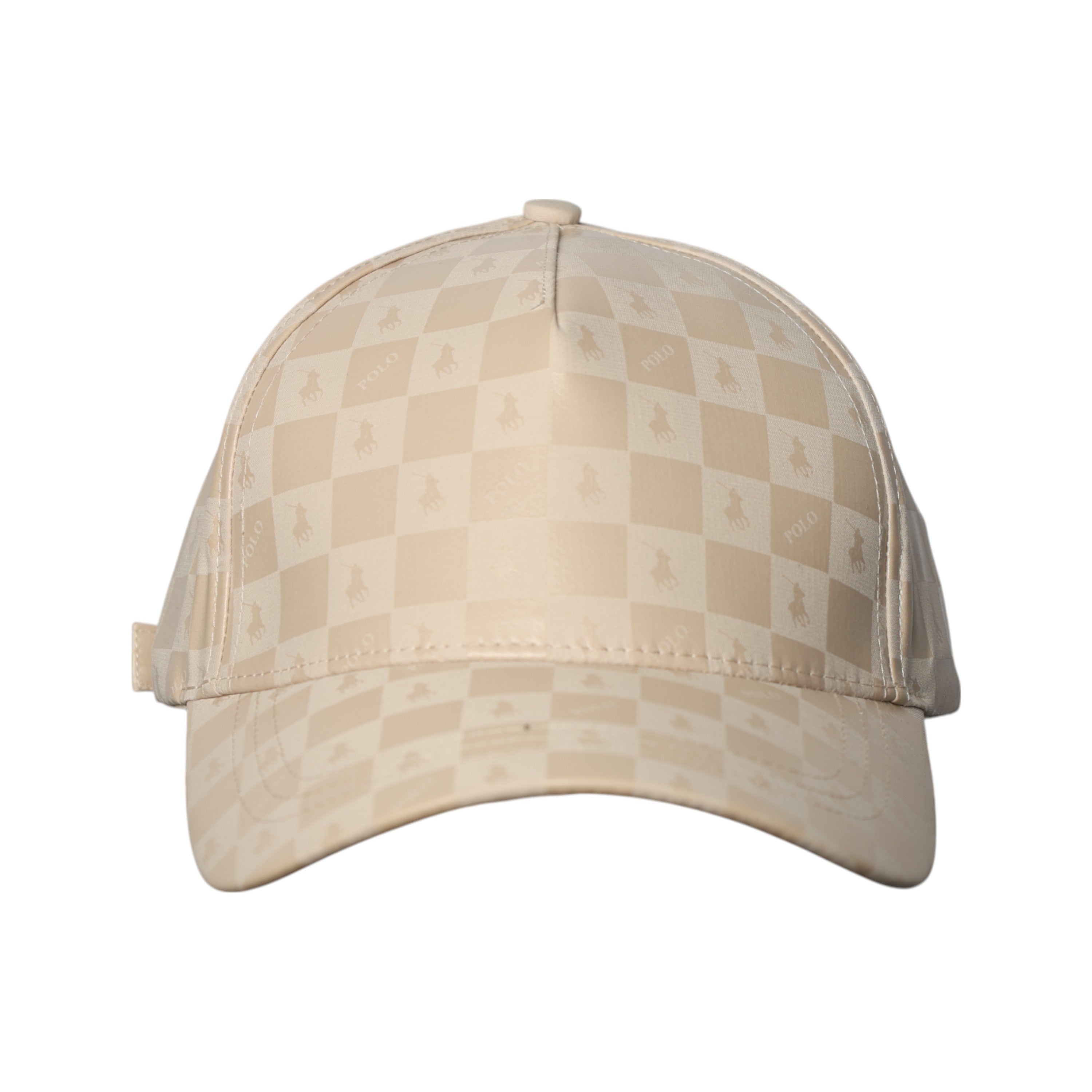 Polo Cap 5 Panel Monogram Block Off-White
